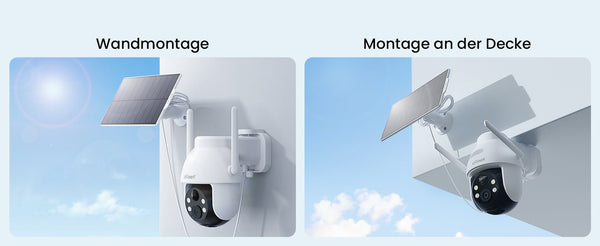 IeGeek 2K 3MP 360 PTZ Solar Outdoor Surveillance Camera With PIR Motion Sensor - stepyours.com