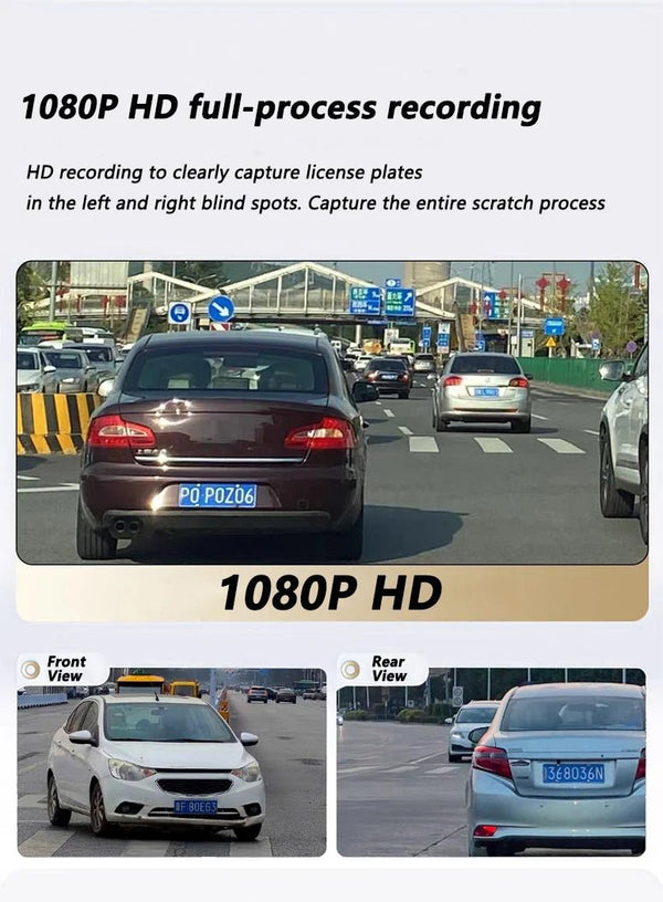 4 Channel WiFi Dash Cam for Cars Front and Rear Interior 360 DVR - stepyours.com