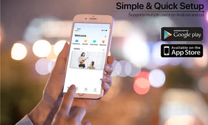 WONSDAR Three Screen WIFI IP Camera Outdoor - Dual Lens AI Human Detection Hooks by stepyours.com