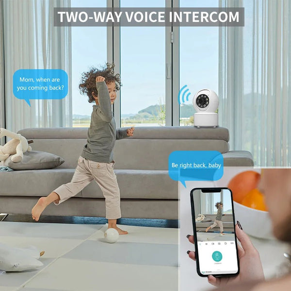 1080P Smart WiFi Pet Monitor Camera With Night Vision And Auto Tracking - stepyours.com