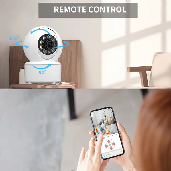 1080P Smart WiFi Pet Monitor Camera With Night Vision And Auto Tracking - stepyours.com