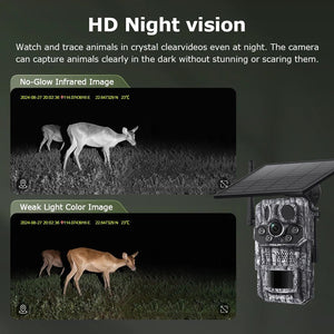 INQMEGA4G Solar Trail Camera 2K Night Vision 5MP PIR Motion Activated - stepyours.com