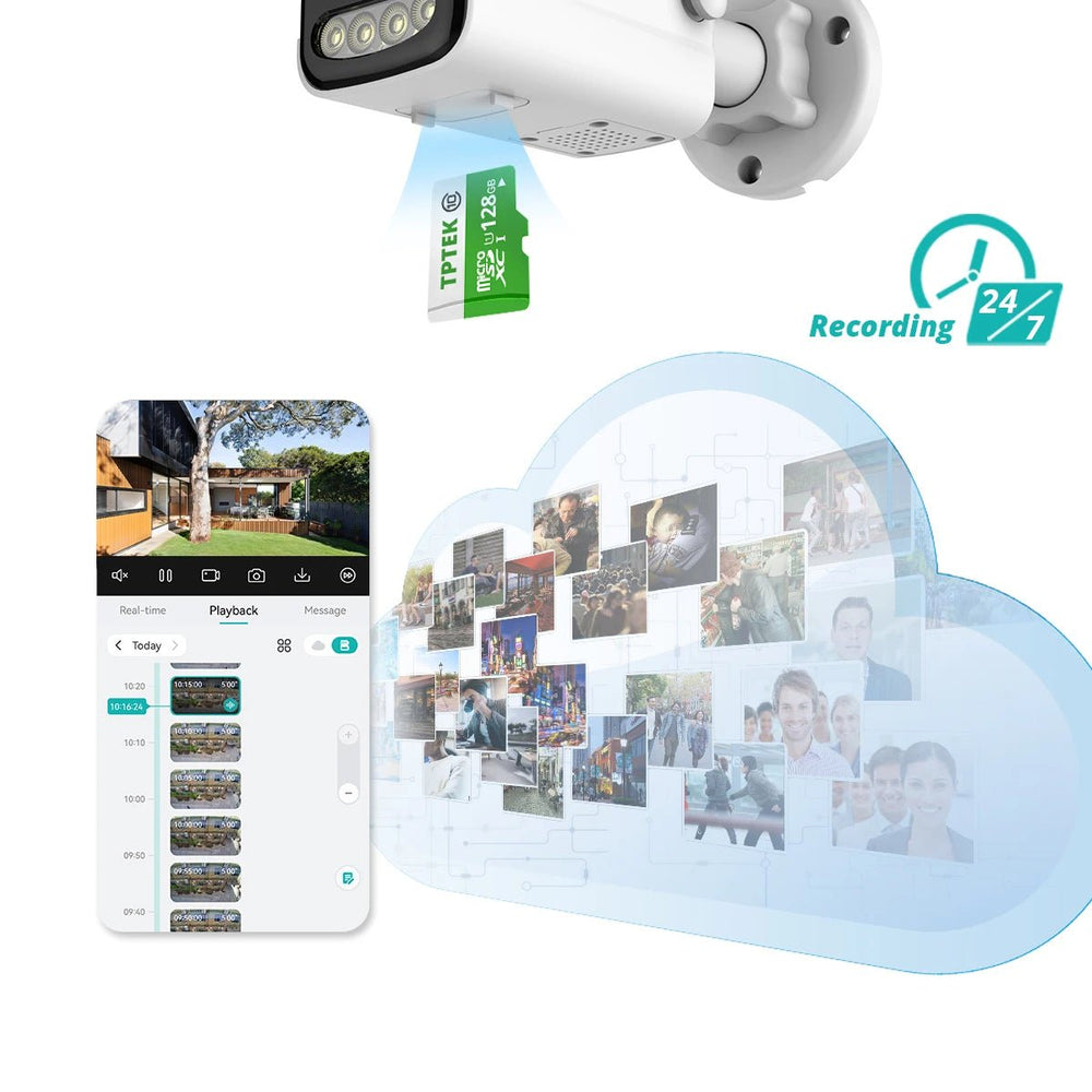 8MP 4K IP Camera WiFi Bullet Outdoor With AI Human Detection - stepyours.com