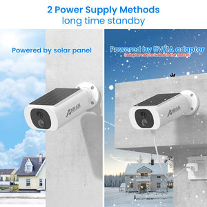 ANRAN C3 Outdoor Wireless Camera Solar Powered Security With Color Night Vision - stepyours.com
