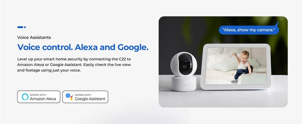 IMILAB C22 Indoor Baby Monitor AI Detection 360 PTZ Night Vision Xiaomi Home App - stepyours.com