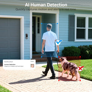 Wireless Smart Video Doorbell, 960P HD Video Doorbell Camera, Home Security WiFi Doorbell Camera, PIR Motion Doorbell,3600mAh by stepyours.com