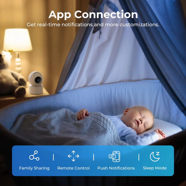 IMILAB C22 Indoor Baby Monitor AI Detection 360 PTZ Night Vision Xiaomi Home App - stepyours.com