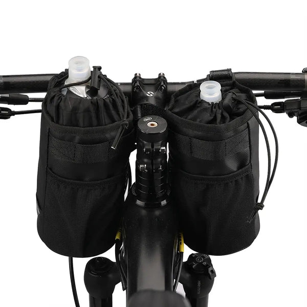 Rhinowalk Bicycle Bag Cycling Water Bottle Carrier Pouch MTB Bike Insulated Kettle Bag Riding Handlebar 2pcs Accessories