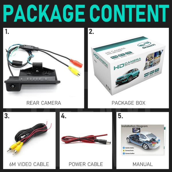 GreenYi AHD 1080P Rear View Car Camera Night Vision For BMW E60 E39 E90 - stepyours.com