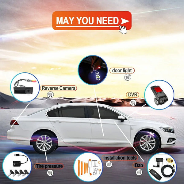 AHD 1920x1080P Car Rear Camera For VW Audi Skoda 170 Degree Wide View - stepyours.com