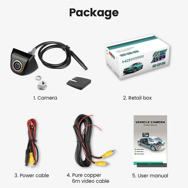 GreenYi 170 Degree Fisheye Rear View Camera Full HD Night Vision AHD Parking - stepyours.com