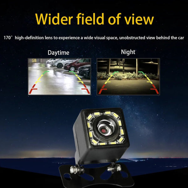 Car Rear View Camera 170 Degree IP68 Waterproof Parking Monitor Night Vision CCD - stepyours.com