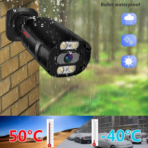 4K 8MP Outdoor Security IP Turret Camera PoE Onvif With Human Detection - stepyours.com
