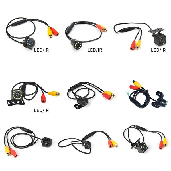 Hippcron Car Rear View Camera 4 LED Night Vision 170 Degree Waterproof CCD - stepyours.com