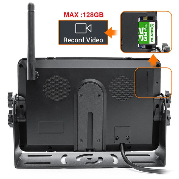 GreenYi 1280x720 HD AHD Wireless Truck DVR 7 Inch Night Vision Backup Camera - stepyours.com