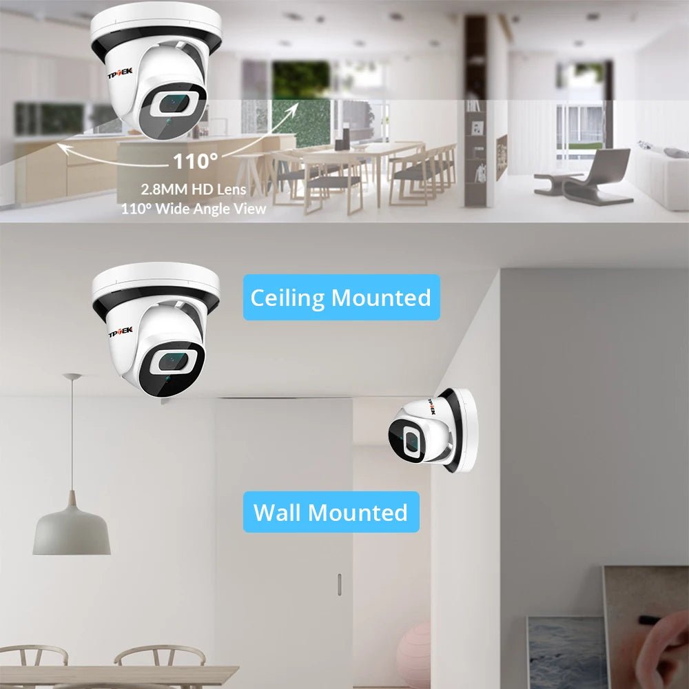 4MP WiFi IP Surveillance Camera With 2.8mm Lens Indoor Two Way Audio CamHi Cam - stepyours.com