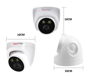 SIMICAM 4K 8MP IP Dome Camera PoE ONVIF Night Vision 150ft Audio H265 CCTV NVR - stepyours.com