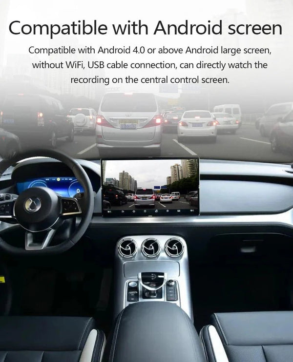 Car Dash Cam With WiFi 1080P 4K Night Vision ADAS USB DVR - stepyours.com