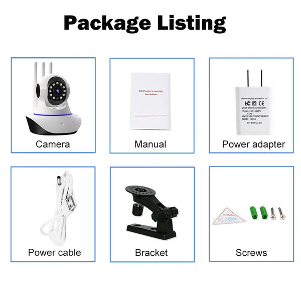 Susikum 1080P WiFi IP Camera With Two Way Audio Pan Tilt RJ45 Port - stepyours.com
