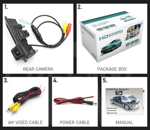 GreenYi 170 Degree 1080P AHD Rear View Camera VW Audi Parking - stepyours.com