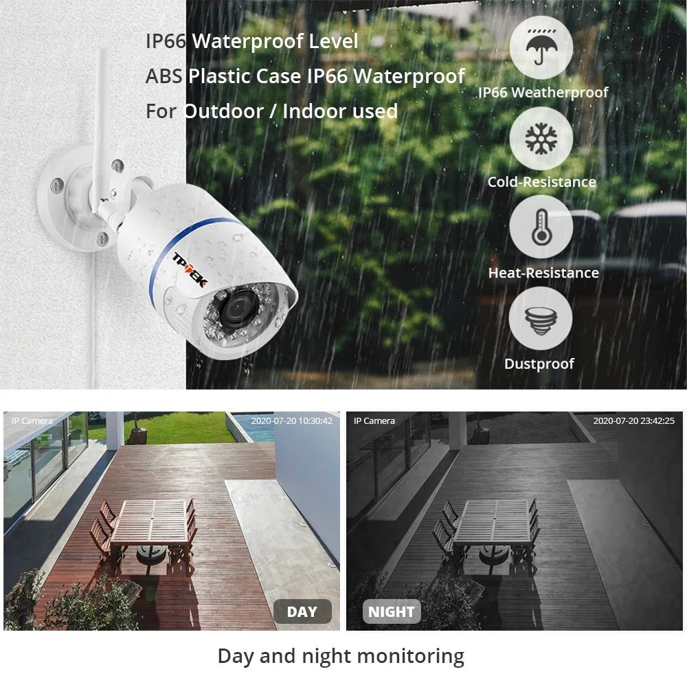 4MP Outdoor WiFi Bullet IP Camera - Weatherproof Surveillance With Motion Alerts - stepyours.com
