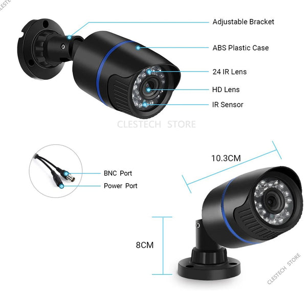 Real 1200TVL Mini CCTV Camera IP66 Waterproof Outdoor Security for Home - stepyours.com