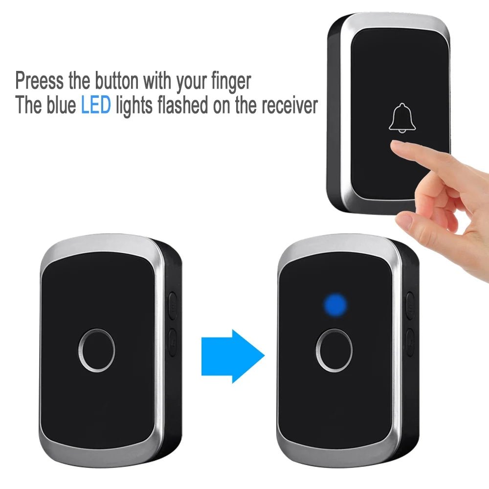 Waterproof Wireless Doorbell Battery Included Plug And Play - stepyours.com