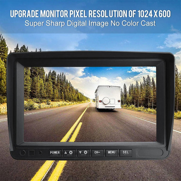 GreenYi 1280x720 HD AHD Wireless Truck DVR 7 Inch Night Vision Backup Camera - stepyours.com