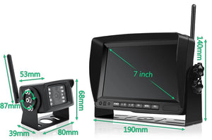 GreenYi 7 Inch 1280x720 AHD Wireless Truck DVR Monitor With Night Vision Camera - stepyours.com