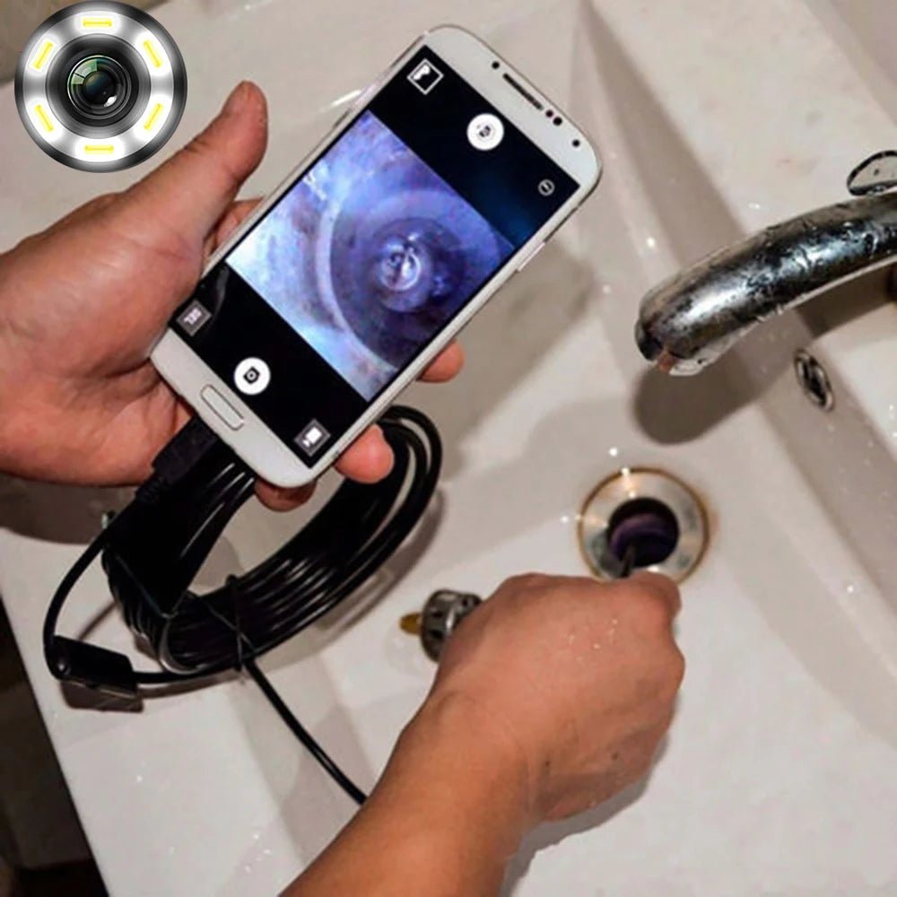 7.0 To 5.5 mm IP67 Waterproof Endoscope Camera - Android Borescope With 6 LEDs - stepyours.com
