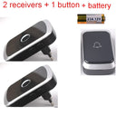 Waterproof Wireless Doorbell AC 100V-240V EU Plug Smart Remote control Door Bell Rings with battery included , plug and play. by stepyours.com