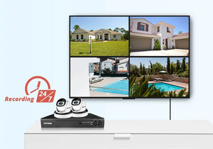 4MP WiFi IP Surveillance Camera With 2.8mm Lens Indoor Two Way Audio CamHi Cam - stepyours.com