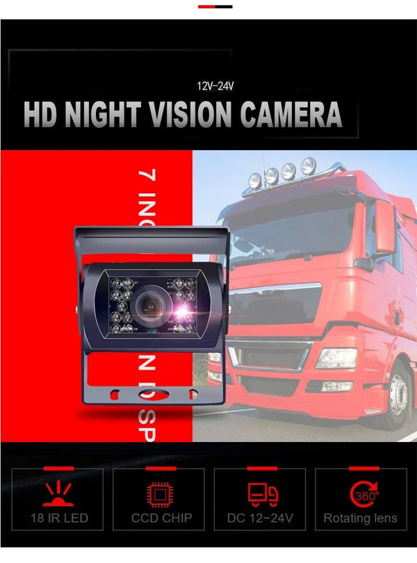 Waterproof 4 Pin AV Port Reverse Backup Camera With IR Night Vision For Trucks - stepyours.com