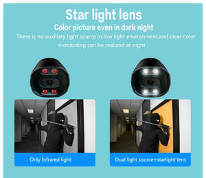 UltraHD 4K Outdoor Security IP Turret PoE Camera - 8MP Color Night Vision - stepyours.com