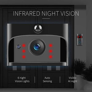 Video Doorbell Camera HD WiFi Doorbell Wireless Operated Motion Detector Audio & Speaker Night Vision for iOS&Android by stepyours.com