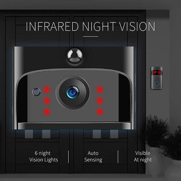 Video Doorbell Camera HD WiFi Doorbell Wireless Operated Motion Detector Audio & Speaker Night Vision for iOS&Android by stepyours.com