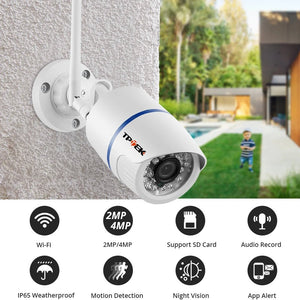 4MP Outdoor WiFi Bullet IP Camera - Weatherproof Surveillance With Motion Alerts - stepyours.com