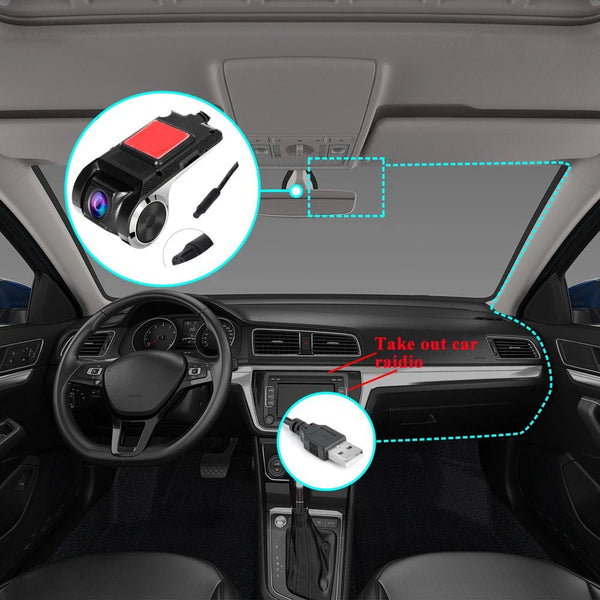 Car Dash Cam With WiFi 1080P 4K Night Vision ADAS USB DVR - stepyours.com