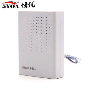 Doorbell Electronic Wire Door Bell Ding-Dong Dry Battery or Connect to 12V Two Types by stepyours.com