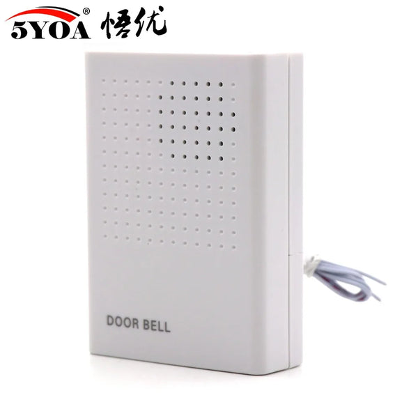 Doorbell Electronic Wire Door Bell Ding-Dong Dry Battery or Connect to 12V Two Types by stepyours.com