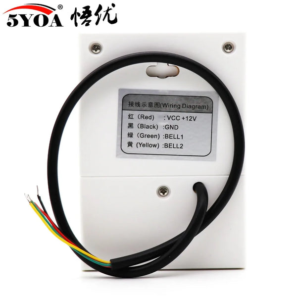 Doorbell Electronic Wire Door Bell Ding-Dong Dry Battery or Connect to 12V Two Types by stepyours.com