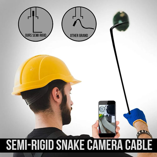 AN98A 8mm Endoscope Camera 1080P USB Borescope 8 LEDs 5M Cable Hooks - stepyours.com