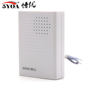 Doorbell Electronic Wire Door Bell Ding-Dong Dry Battery or Connect to 12V Two Types by stepyours.com
