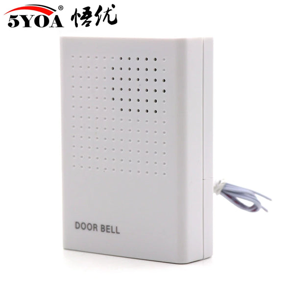 Doorbell Electronic Wire Door Bell Ding-Dong Dry Battery or Connect to 12V Two Types by stepyours.com