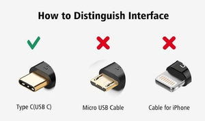 JCWHCAM Type C Endoscope 7.0mm USB C Inspection Camera For Android PC - stepyours.com