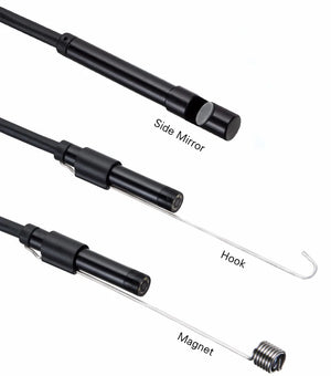 AN98A 8mm Endoscope Camera 1080P USB Borescope 8 LEDs 5M Cable Hooks - stepyours.com