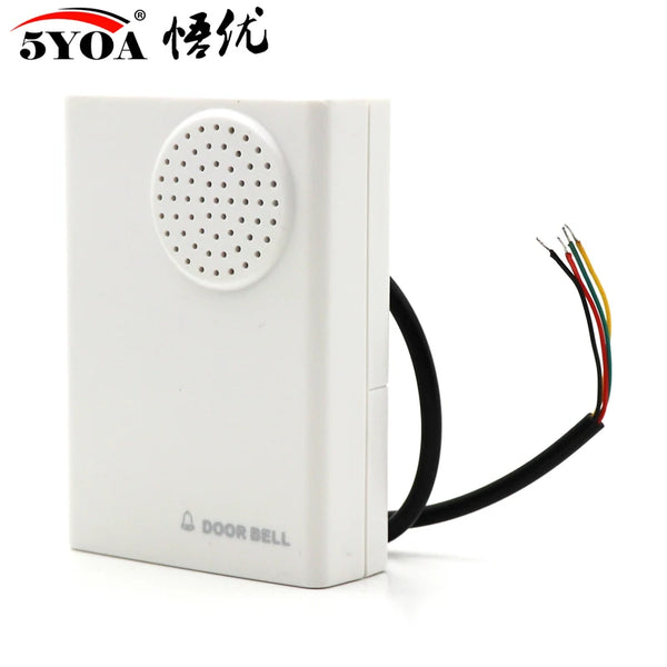 Doorbell Electronic Wire Door Bell Ding-Dong Dry Battery or Connect to 12V Two Types by stepyours.com