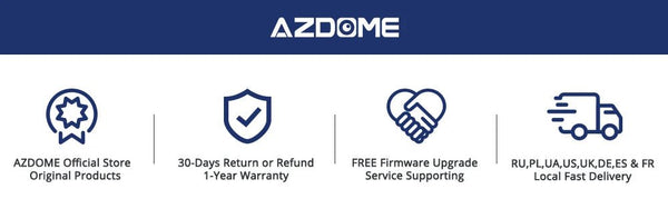AZDOME 1296P WiFi Dash Cam Night Vision Loop Recording GSensor Parking Monitor - stepyours.com