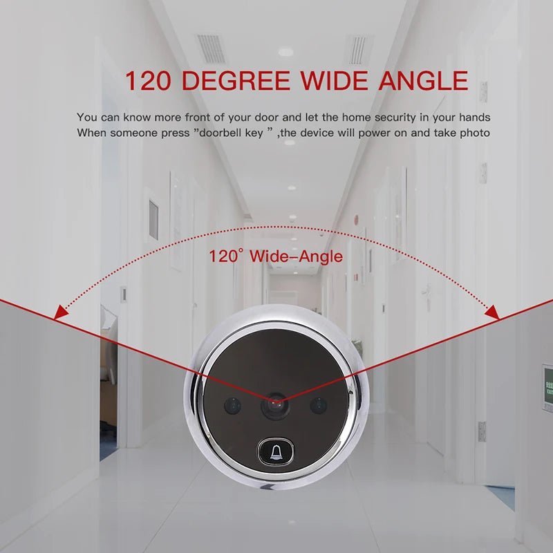 KAK 2.8 Inch LCD Door Viewer With IR Night Vision Pro - stepyours.com