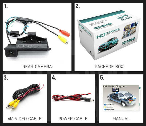 GreenYi AHD 1080P Rear View Car Camera Night Vision For BMW E60 E39 E90 - stepyours.com
